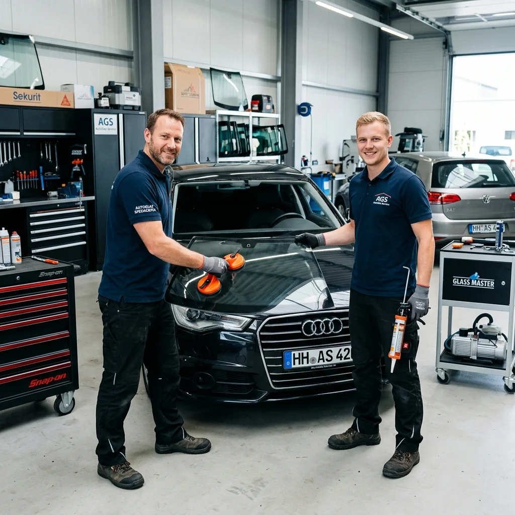 Das Team von ABC Autoglas in der Werkstatt